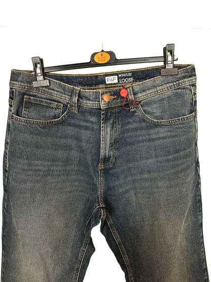 Men's Jean's Size Waist 34" Leg 32"