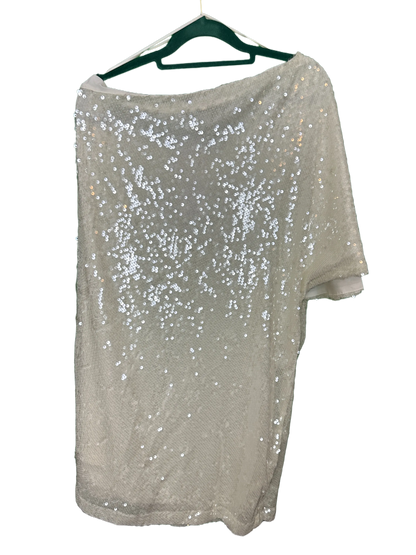 Woman's Fully Lined Sequin Off the shoulder Evening Dress Size 12