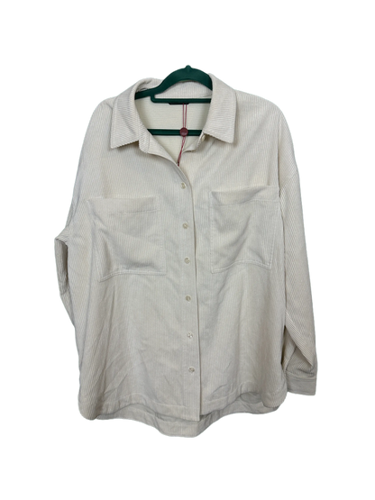 Woman's Corded Long Sleeved Shirt Size "M" 12/14