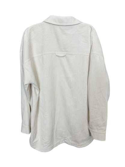 Woman's Corded Long Sleeved Shirt Size "M" 12/14