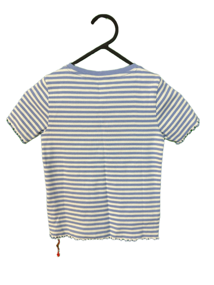 Girl's Short Sleeved Ribbed Top Age 7/8yrs