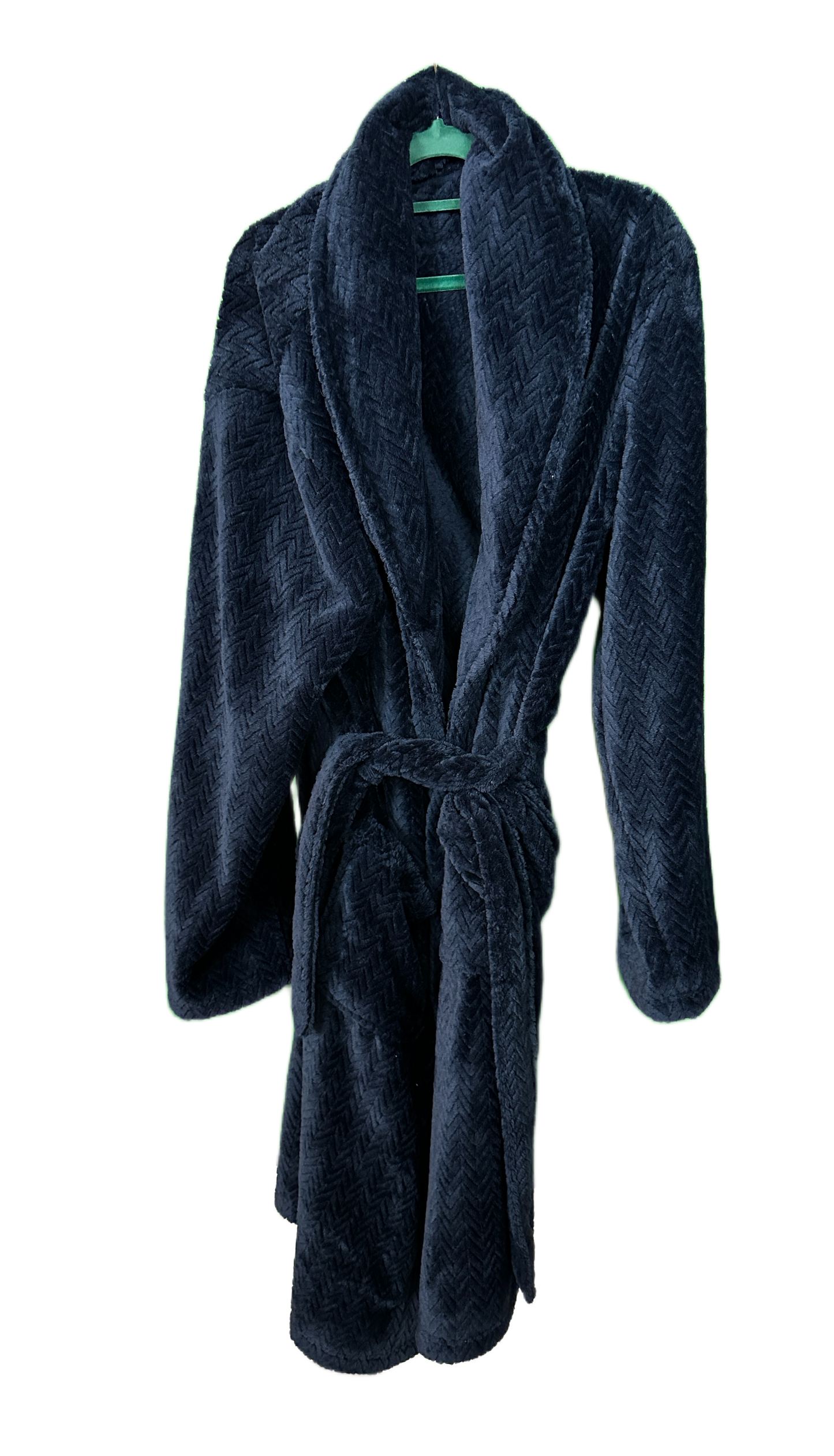 Men's long velour dressing gown