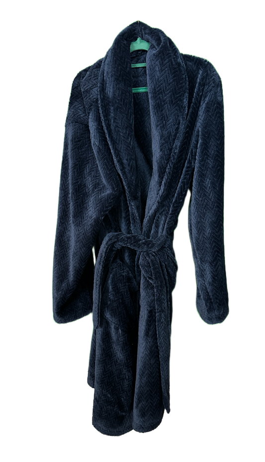Men's long velour dressing gown